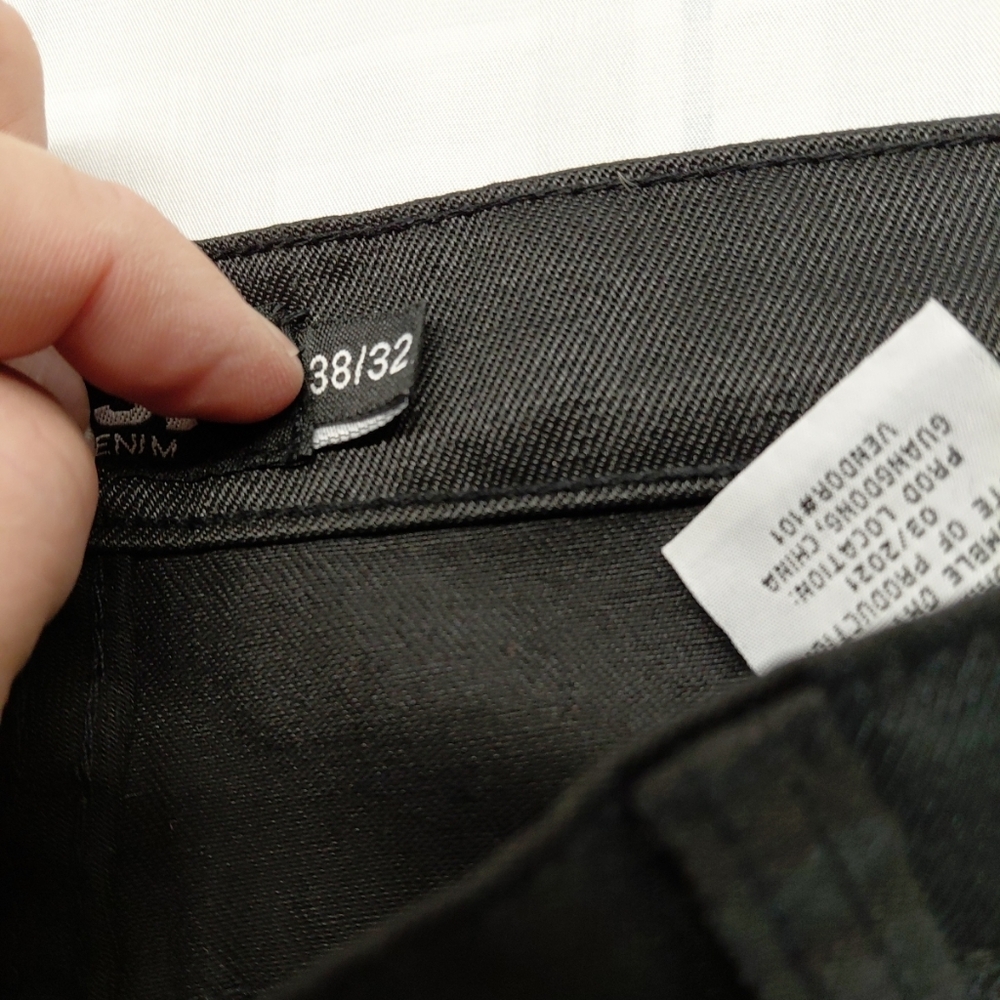 Reset Jeans Mens Black Skinny Jeans 38x32 - Picture 6 of 9